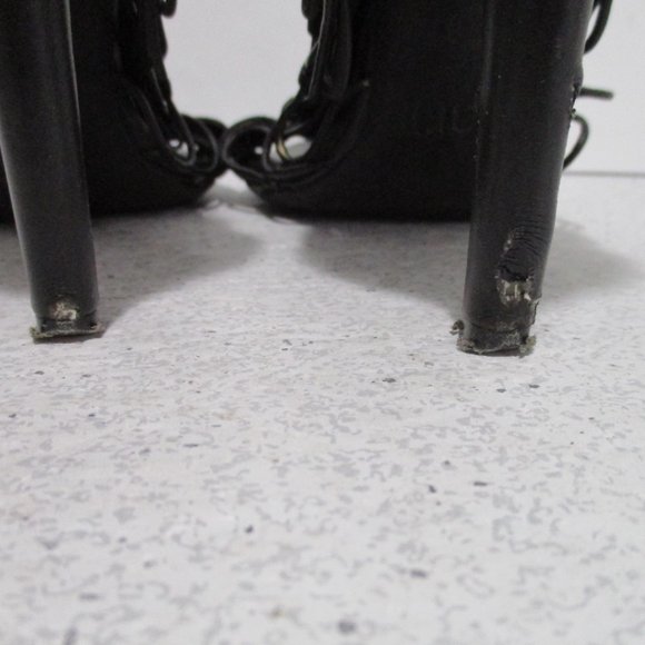 *BAR III Black MOD 'Annette' Strappy Studded Pumps - Picture 5 of 7